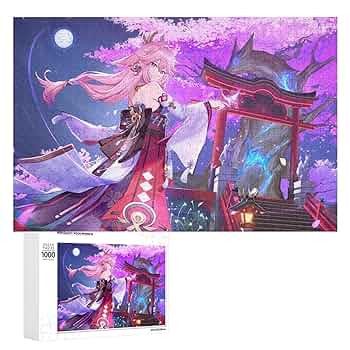 Amazon.co.jp: ジグソーパズル 原神公式 浮世笑百姿 八重神子